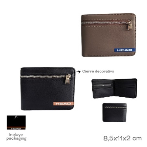 [88537] BILLETERA HEAD ECO CUERO NEGRO (28919)