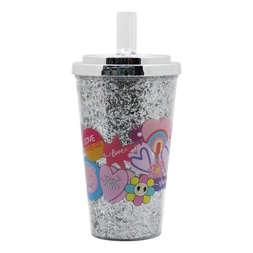 VASO CRESKO 450CC ACRILICO GLITTER (CK395)