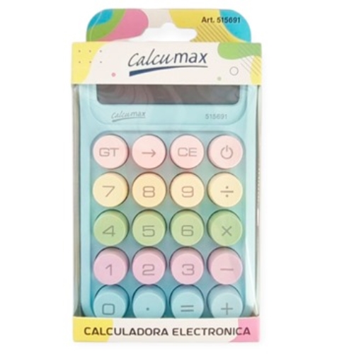 [87980] CALCULADORA CALCUMAX PASTEL (515691)