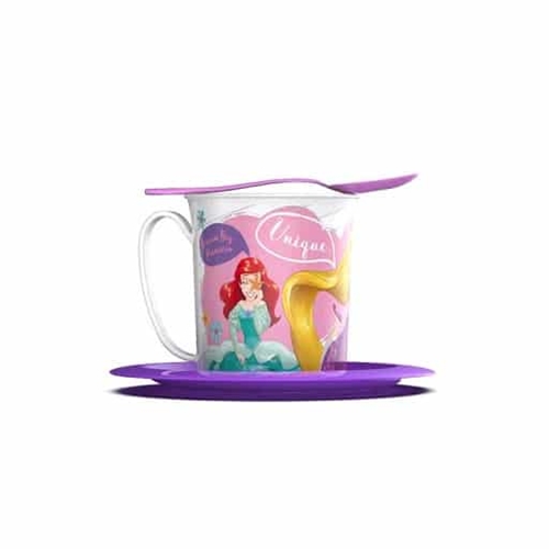 SET VAJILLA BELGIOCO PRINCESAS INFANTIL TAZA, PLATO, CUCHARA