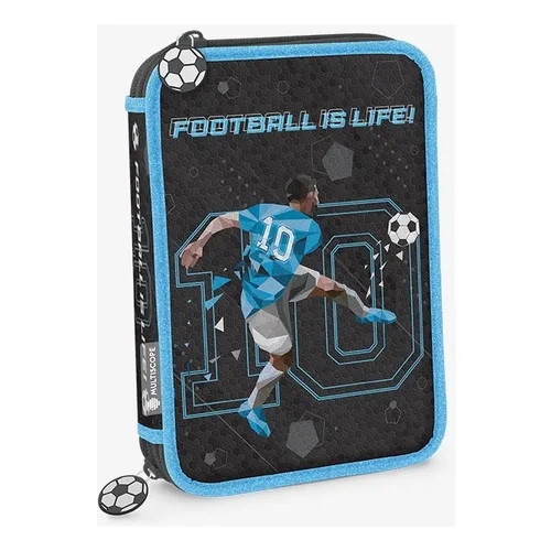 [302610] CARTUCHERA DOS PISOS MULTISCOPE FUTBOL PVC CON EFECTO (7802-02)