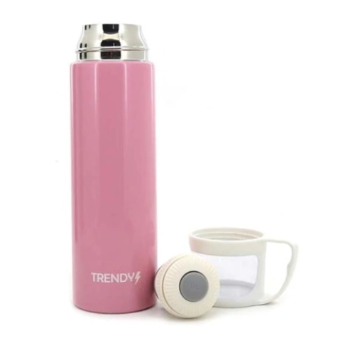 TERMO TRENDY 500ML ACERO ROSA (14092D)