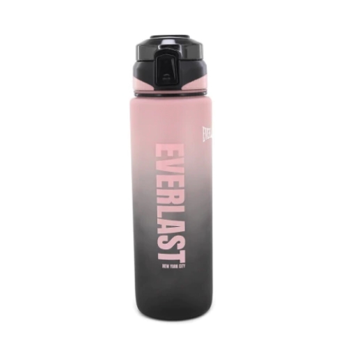 [88644] BOTELLA DEPORTIVA EVERLAST 1L PLASTICA NEGRO/ROSA (30417)