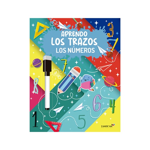 [87669.1] LIBRITO BETINA APRENDO LOS TRAZOS LOS NUMEROS BORRABLE CON MARCADOR PIZARRA