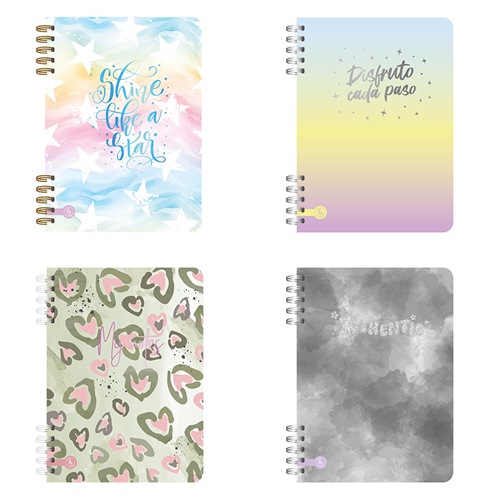 [78526] CUADERNO REYSA ACUARELA 15X21 CM 1018 T/DURA ESPIRAL