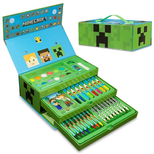 [87656] SET DE ARTE CRESKO MINECRAFT 53 PIEZAS MI604 ESTUCHE