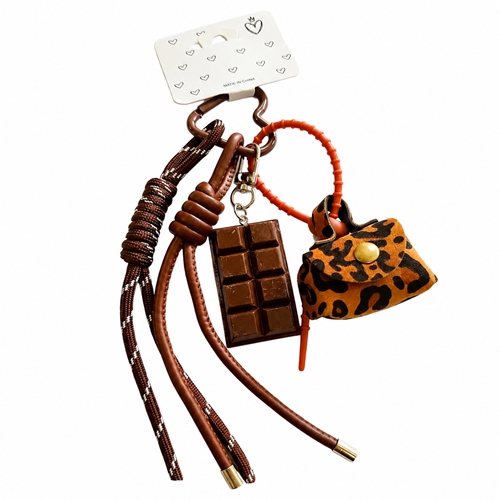 [89361] LLAVERO CARTERITA Y CHOCOLATE MARRON 54865