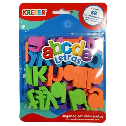 LETRAS KREKER MINUSCULAS GOMA EVA 827