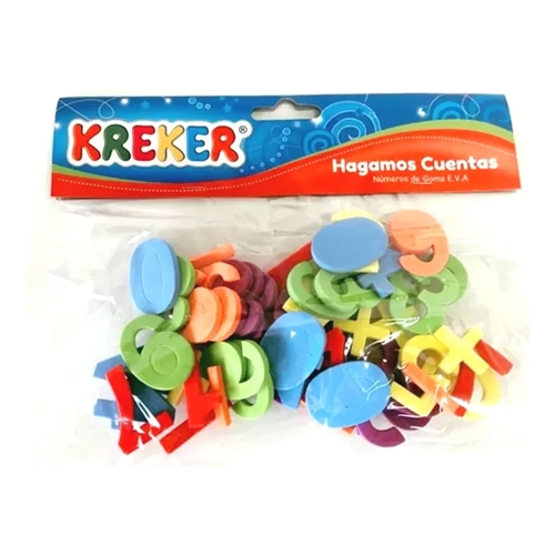 [306678] NUMEROS KREKER GOMA EVA 44 PIEZAS 347