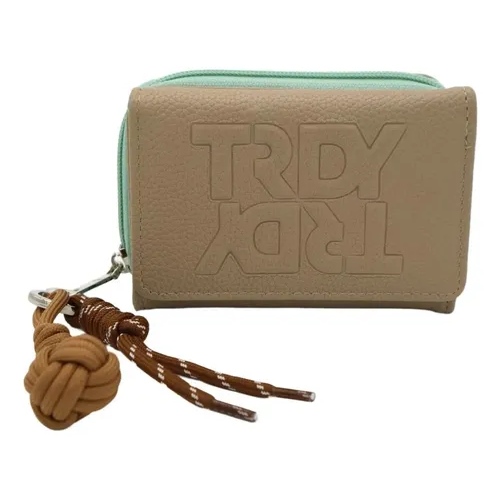 [89067.2] BILLETERA TRENDY DAMA CON LLAVERO DESMONTABLE BEIGE 29054