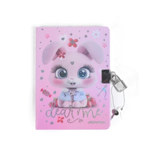 [89213.1] DIARIO INTIMO CHIMOLA BUNNY CON CANDADO 80 HOJAS ST96