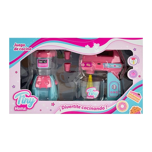 [89504] JUEGO COCINA TINY HOME DISPENSER Y BATIDORA 54739