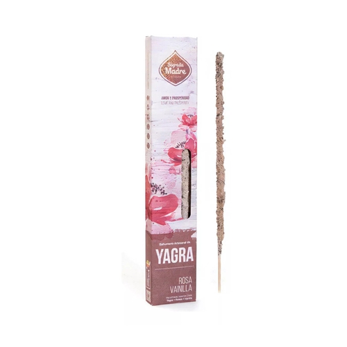 [87818.7] SAHUMERIO SAGRADA MADRE YAGRA ROSA-VAINILLA 6 UNID.