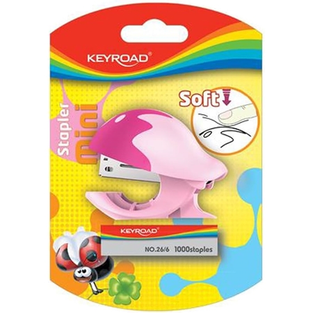 [L75686] ABROCHADORA MINI KEYROAD STAPLER N° 26/6 CON BROCHES