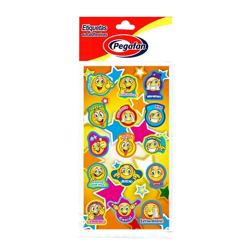 [308140] STICKERS CALIFICACIONES PEGAFAN CARITAS