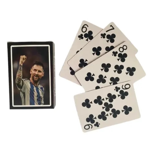 NAIPES POKER MESSI CAJA