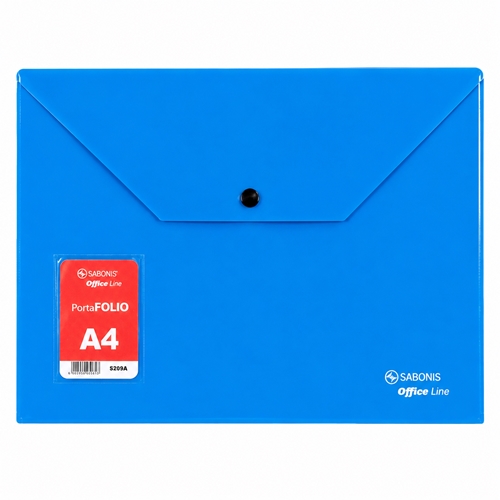 SOBRE  SABONIS OFFICE LINE A4 CON BOTON AZUL S209A