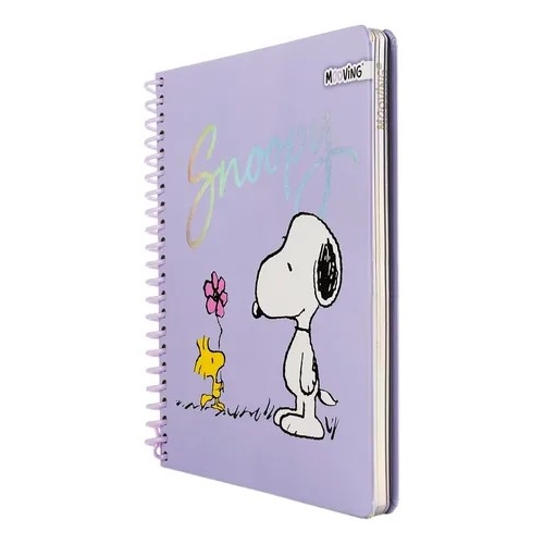 [89615.1] CUADERNO MOOVING SNOOPY 1/2 OFICIO 96 HOJAS 1231134 T/DURA ANILLADO 90GR