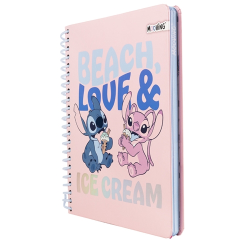 CUADERNO MOOVING STITCH 1/2 OFICIO 96 HOJAS 1231244 T/DURA ANILLADO 90GR