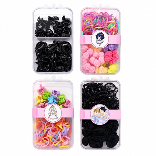 SET COLITAS Y BROCHES CAJA ACRILICA