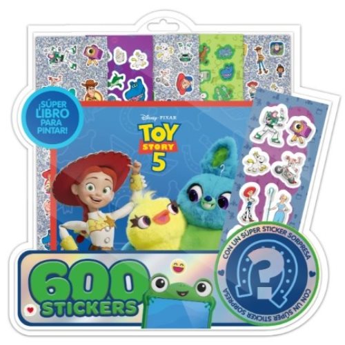 SUPER LIBRO PARA COLOREAR TOY STORY C/600 STICKER 6647