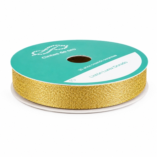 CINTA LUREX CORDÓN DE ORO 10MM DORADO 1 M CC1910010