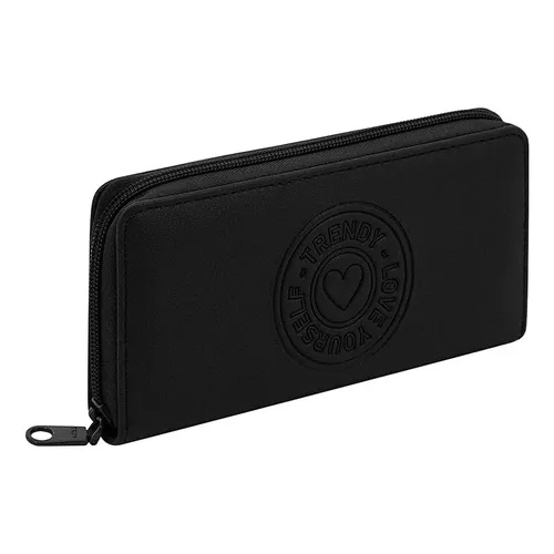 [88963.2] BILLETERA TRENDY 10x19.5x3cm NEGRO 19098