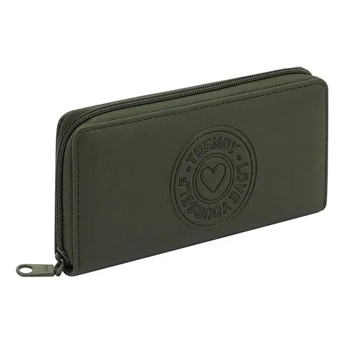 [88963.3] BILLETERA TRENDY 10x19.5x3cm VERDE MILITAR 19098