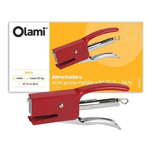 ABROCHADORA  OLAMI PINZA N°21/6-26/6 METAL ABR501