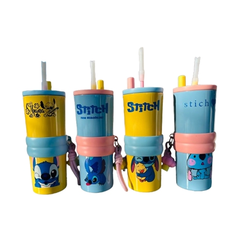 VASO TERMICO STITCH CON SORBETE ACERO 9261-43