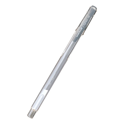 BOLIGRAFO ROLLER GEL UNI-BALL SIGNO 0,8 PLATEADO