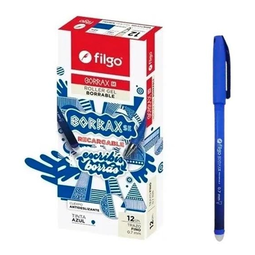 BOLÍGRAFO  BORRABLE FILGO BORRAX SE 0,7MM AZUL BRXSE7003