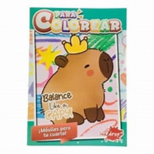 LIBRO PARA COLOREAR INKDROP CAPIBARA 566269