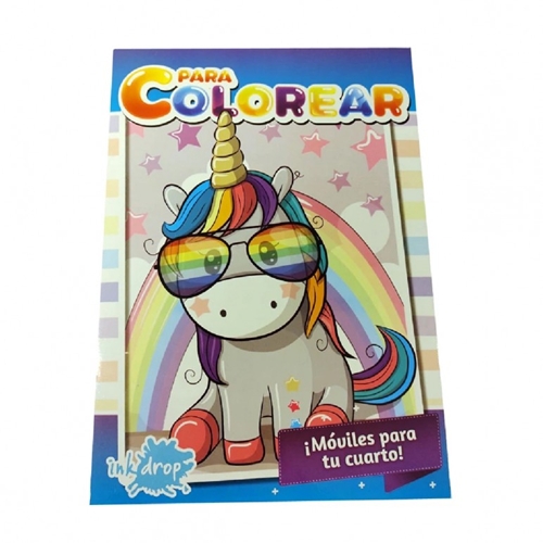 LIBRO PARA COLOREAR INKDROP UNICORNIO 566251