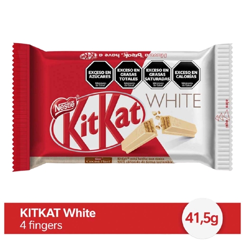 BARRA CHOCOLATE NESTLE KITKAT WHITE 41,5 GR