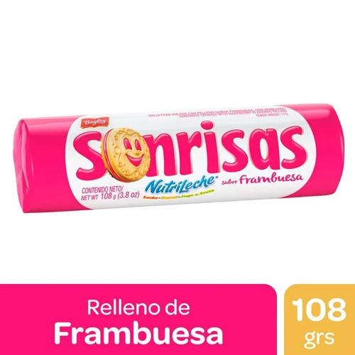 GALLETTAS SONRISAS FRAMBUESA 108 GR