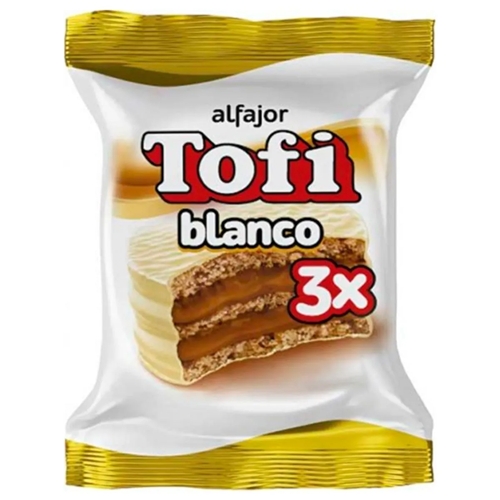ALFAJOR TRIPLE TOFI BLANCO 72 GR