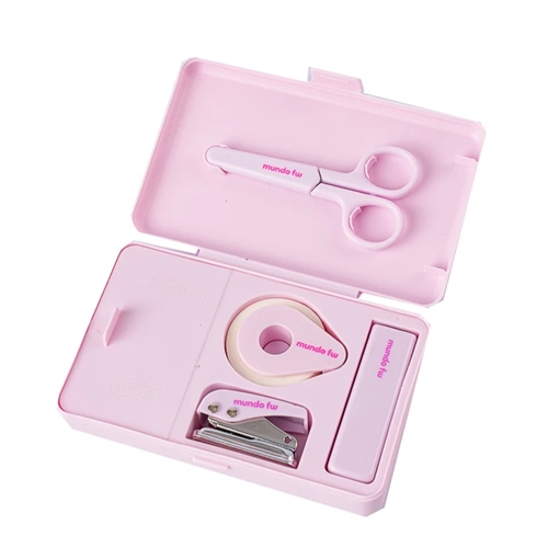 SET OFICINA X6 FW (TIJERA+CINTA+PERFORADORA+ABROCHADORA+GANCHITOS+CLIPS) 203582