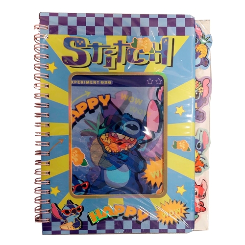 CUADERNO A5 STICH CON SEPARADORES HOLOGRAFICOS  520