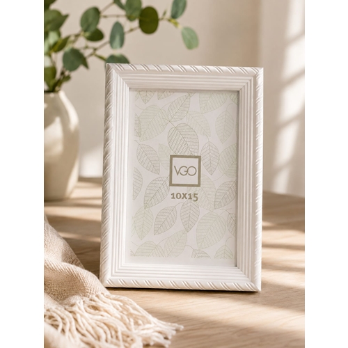 [25354] PORTA RETRATO VGO 10X15 SIMIL MADERA BLANCO PF-035.4
