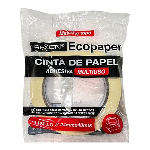 CINTA DE PAPEL ADHESIVAS REXON ECOPAPER 24MM