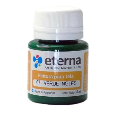 [300110.67] PINTURA PARA TELA ETERNA VERDE INGLES 37ML 67