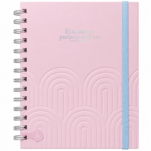 CUADERNO REY A5 PASTEL T/ DURA C/ ESP 80 HOJAS CON ELASTICO 15X21 1100