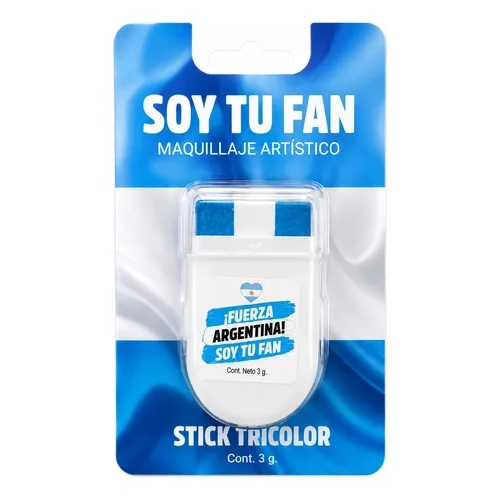 MAQUILLAJE ARTISTICO SOY TU FAN TRICOLOR ARGENTINA