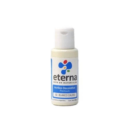 [300115-2] ACRILICO DECORATIVO ETERNA BLANCO CALIDO 50 CC (02)