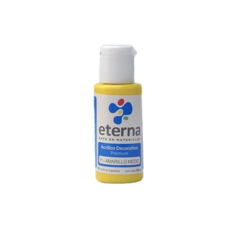 [300115-11] ACRILICO DECORATIVO ETERNA AMARILLO MEDIO 50 CC (11)