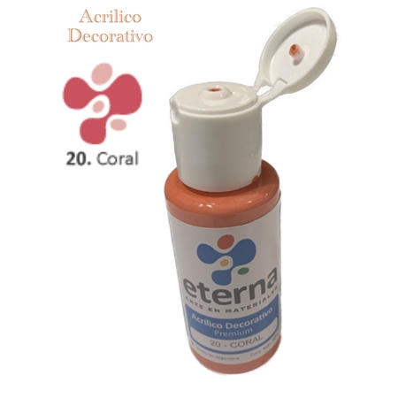 ACRILICO DECORATIVO ETERNA CORAL 50 CC (20)
