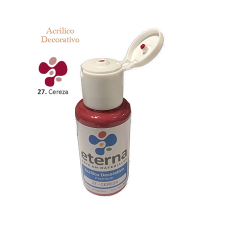 ACRILICO DECORATIVO ETERNA CEREZA 50 CC (27)