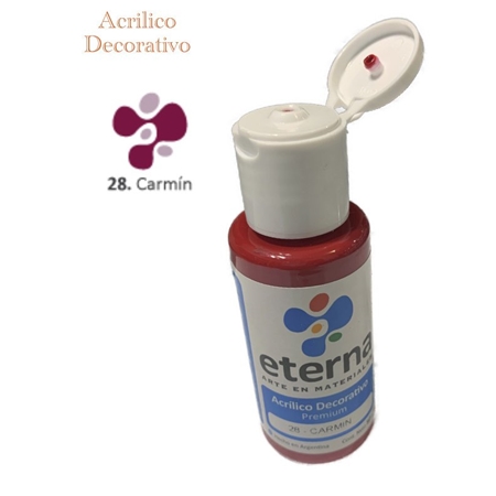 [300115-25] ACRILICO DECORATIVO ETERNA CARMIN 50 CC (28)