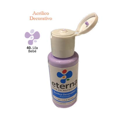 [300115-33] ACRILICO DECORATIVO ETERNA LILA BEBE 50 CC (40)